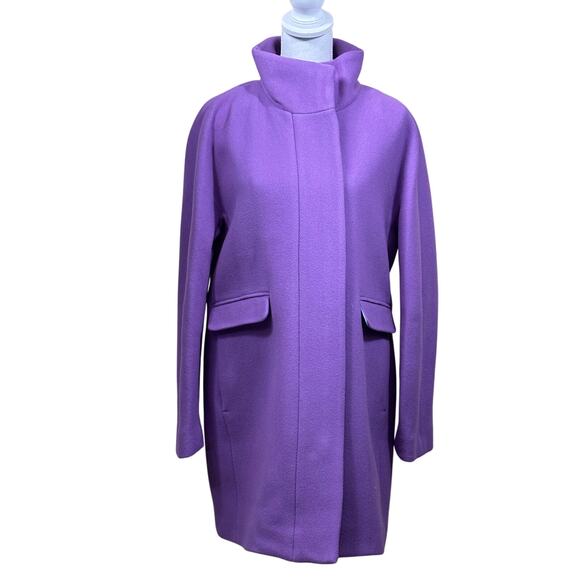 J. Crew Cocoon Coat, dusty purple, minimalist, modern classic, statement coat - Picture 1 of 9